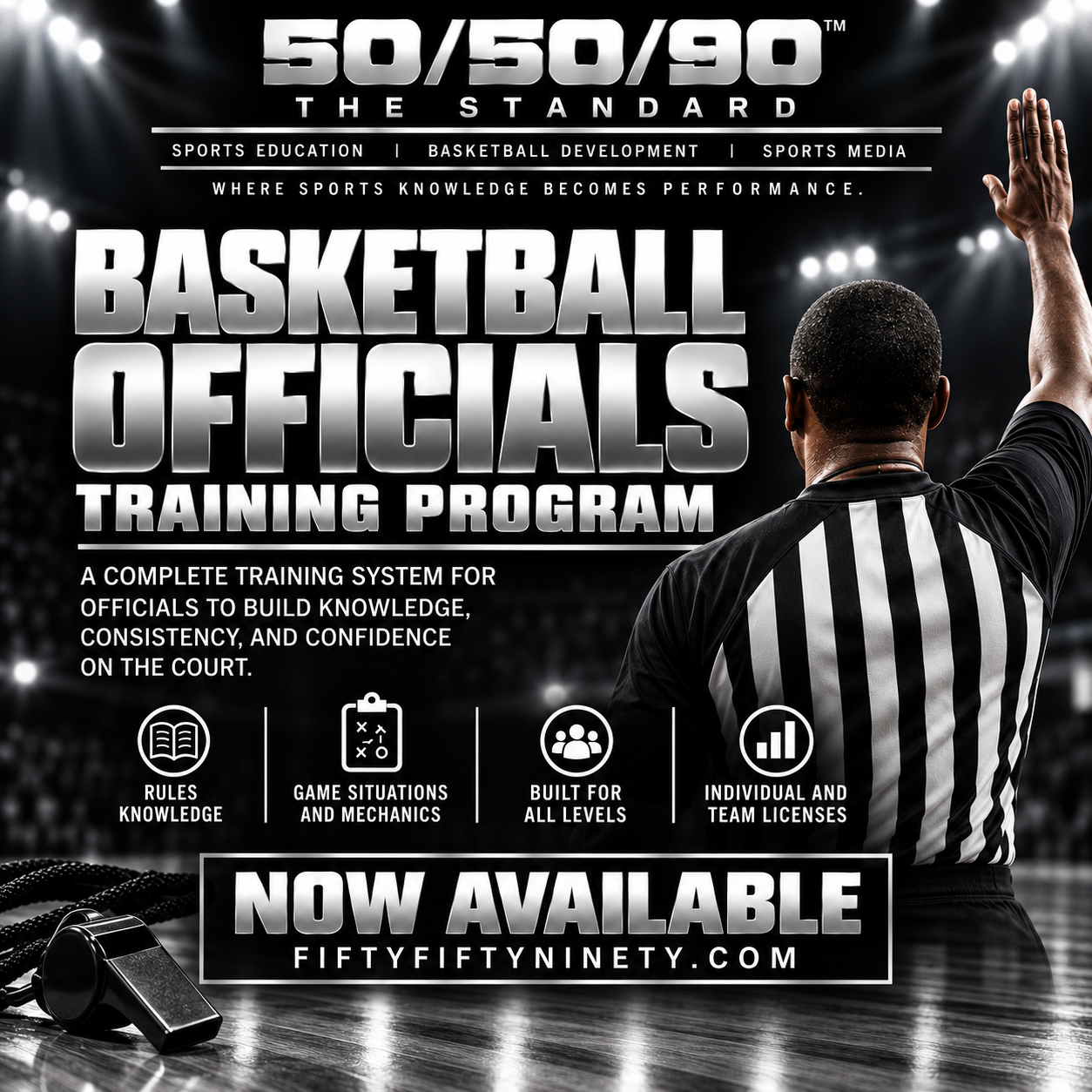 50/50/90 Basketball Officials Training Program product artwork